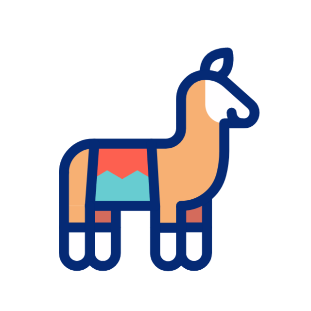 Llama caminando